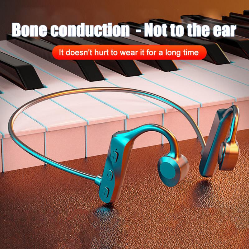 Shopee Thailand - Bone Conduction Wireless Bluetooth Headphones Waterproof Comfortable Wearable Open Ear Hook Lightweight In-Ear Headphones