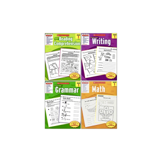 SCHOLASTIC Scholastic Success With Math/Grammar/Writing/Reading Comprehension Grade 1-5 สมุดออกกําลังกายภาษาอังกฤษ