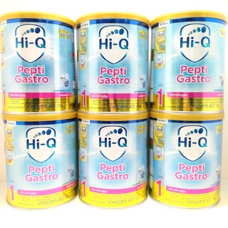 Hi-Q Pepti Gastro แกสโตร นมผงสูตรพิเศษสำหรับเด็กแพ้นมวัว ขนาด 400 กรัม ( ยกลัง 6 กระป๋อง )