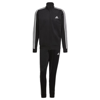 adidas ชุดแทรค Primegreen Essentials 3-Stripes ผู้ชาย สีดำ GK9651
