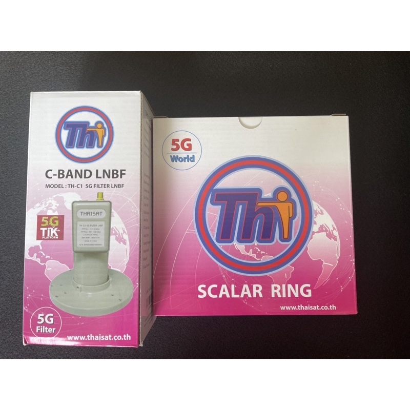LNB C-Band TH-C1 5G THAI SAT พร้อม SCALAR RING
