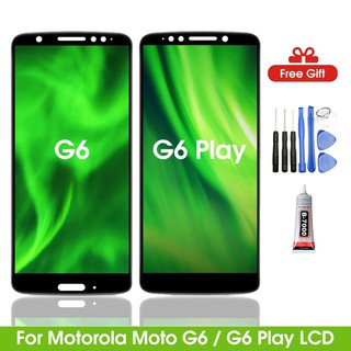 แท้ อะไหล่หน้าจอสัมผัสดิจิทัล lcd สําหรับ Motorola Moto G6 G6 Play G6 Plus