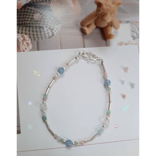 สร้อยข้อมือเงินผสมหิน Silver bracelet+Mix Stones zzz.ilver