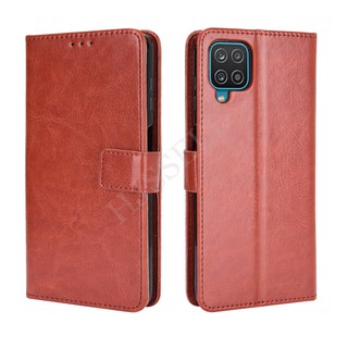 เคสสำ Samsung Galaxy M32 M31 M21 M22 M12 M02 Case PU Leather Flip Case เคสโทรศัพท์มือถือ พลิกซองโทรศัพท์