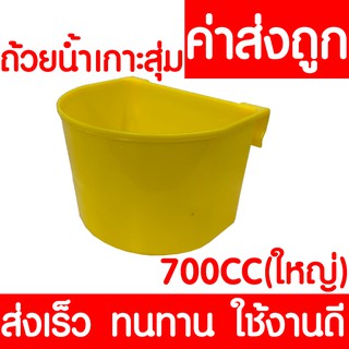 *ค่าส่งถูก* ถ้วยน้ำเกาะสุ่มไก่ ใบใหญ่ เหลือง ถ้วยน้ำแขวนกรงนก สัตว์ เลี้ยงนก ไก่ ฟาร์ม ส่งไวมาก แข็งแรง ทนทาน