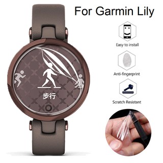 2PCS ฟิล์ม Garmin Lily Screen Protector Explosion-proof Hydrogel Film for Garmin Lily ฟิล์ม Clear Soft TPU Full LCD Screen Protector