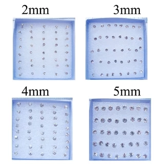 เครื่องประดับต่างหูคริสตัลแฟชั่นสตรี 20 คู่ / ชุด