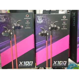 Gaming Headset  หูฟังเกมมิ่ง หูฟังเล่นเกมส์ หูฟังเล่นเกม NUBWO-X หูฟัง HEADSET (In-Ear) X100