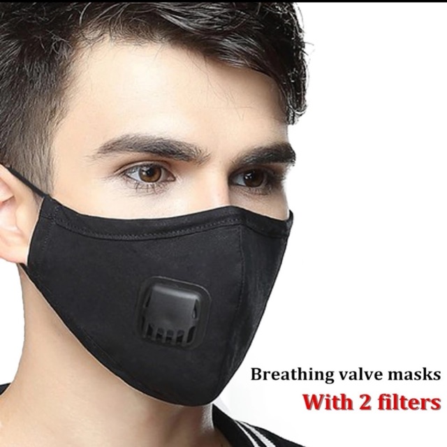 หน้ากากอนามัย กัน N95 PM2.5 มีวาร์ล (สามารถซักได้และใส่แผ่นคาร์บอนได้) (พร้อมส่ง)