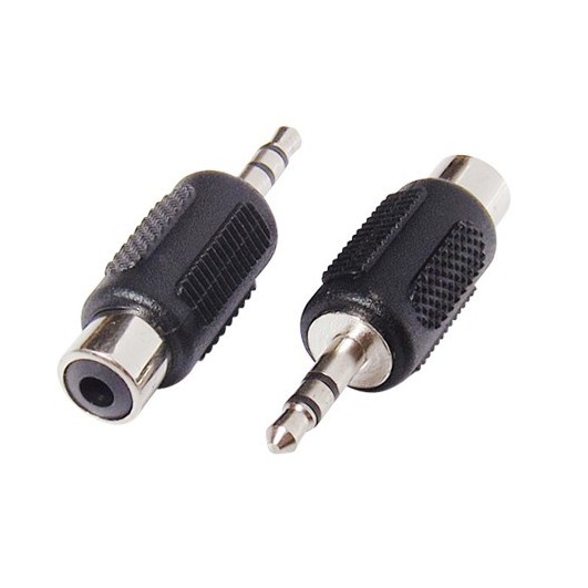 แจ็ค 3.5mm to AV หัวแปลง STEREO to RCA   แจ็ค สเตอริโอ ออก AV ตัวเมีย ราคาต่อตัว