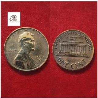 เหรียญประเทศสหรัฐอเมริกาone cent ปี1971