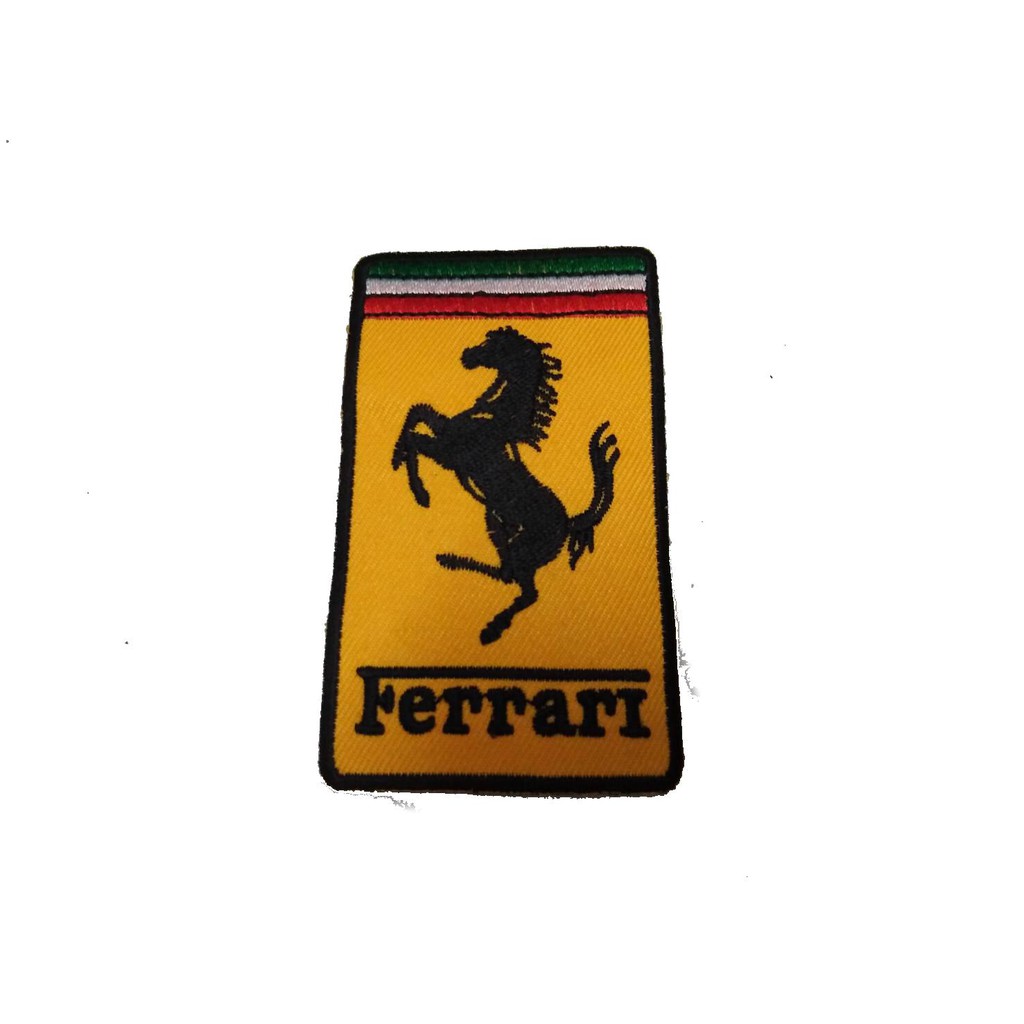 (รีด/เย็บได้) Ferrari ป้ายติดเสื้อ logo Embroidered Sew Iron On Patches Badge