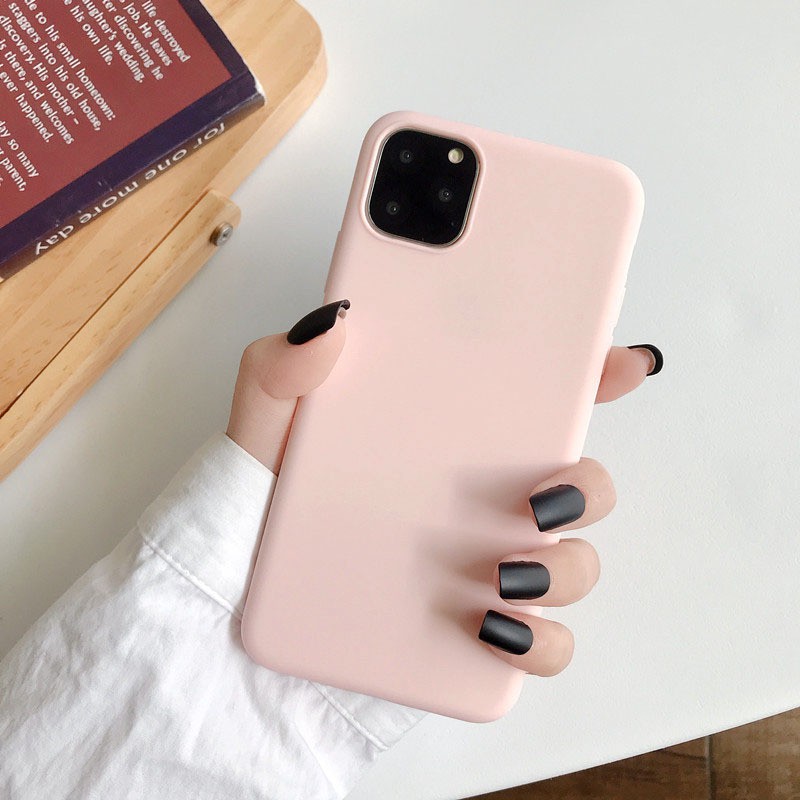 เคส iPhone11 Pro 5.8 / iPhone11 6.1 / iPhone11 Pro Max 6.5 หลังใส ขอบสีเสริมมุม กันกระแทก