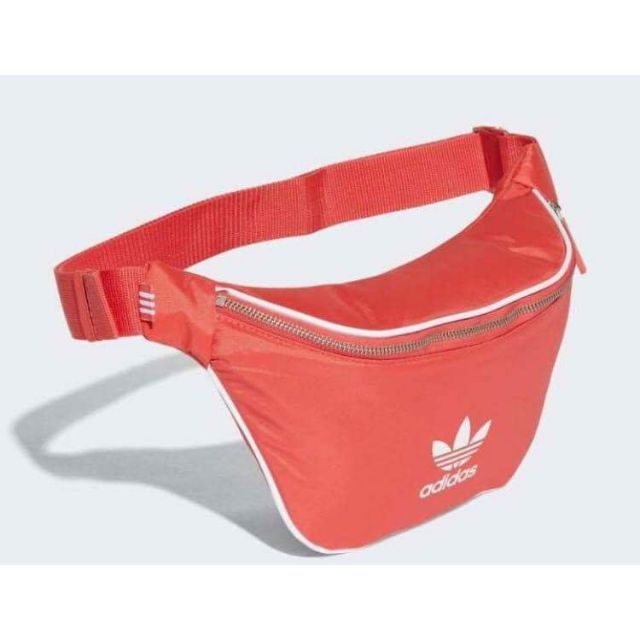 [ส่งต่อ] ส่งฟรี กระเป๋าคาดอก Adidas adicolor waist bag สีส้มแดง