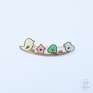 make_n_happen เข็มกลัด Bird family brooch รหัส 010