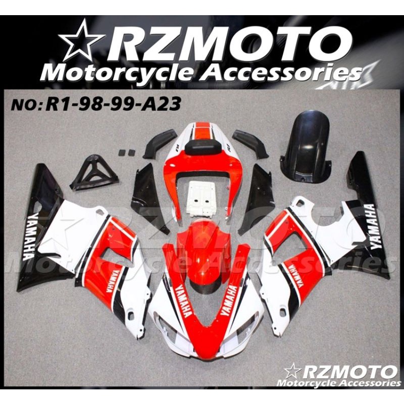 ชุดแฟริ่งรถบิ๊กไบค์ yamaha r1ชุดสี yamaha YZF r1ปี1998-1999 รุ่นเก่าตัวเก่าyamaha r1 ตัวเก่าสุดชุดสี