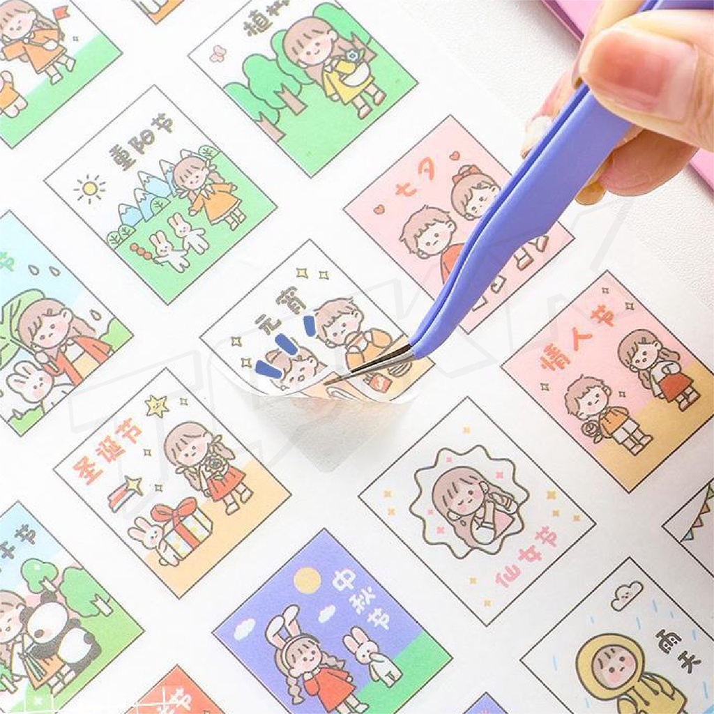 พร้อมส่ง ZHM001 ที่คีบสติ๊กเกอร์ แพ็ค2ชิ้น แหนบ ที่คีบปลายโค้ง/ตรง ที่คีบสิ่งของขนาดเล็ก ที่คีบของตกแต่ง DIY สีน่ารัก - รูปที่ 5