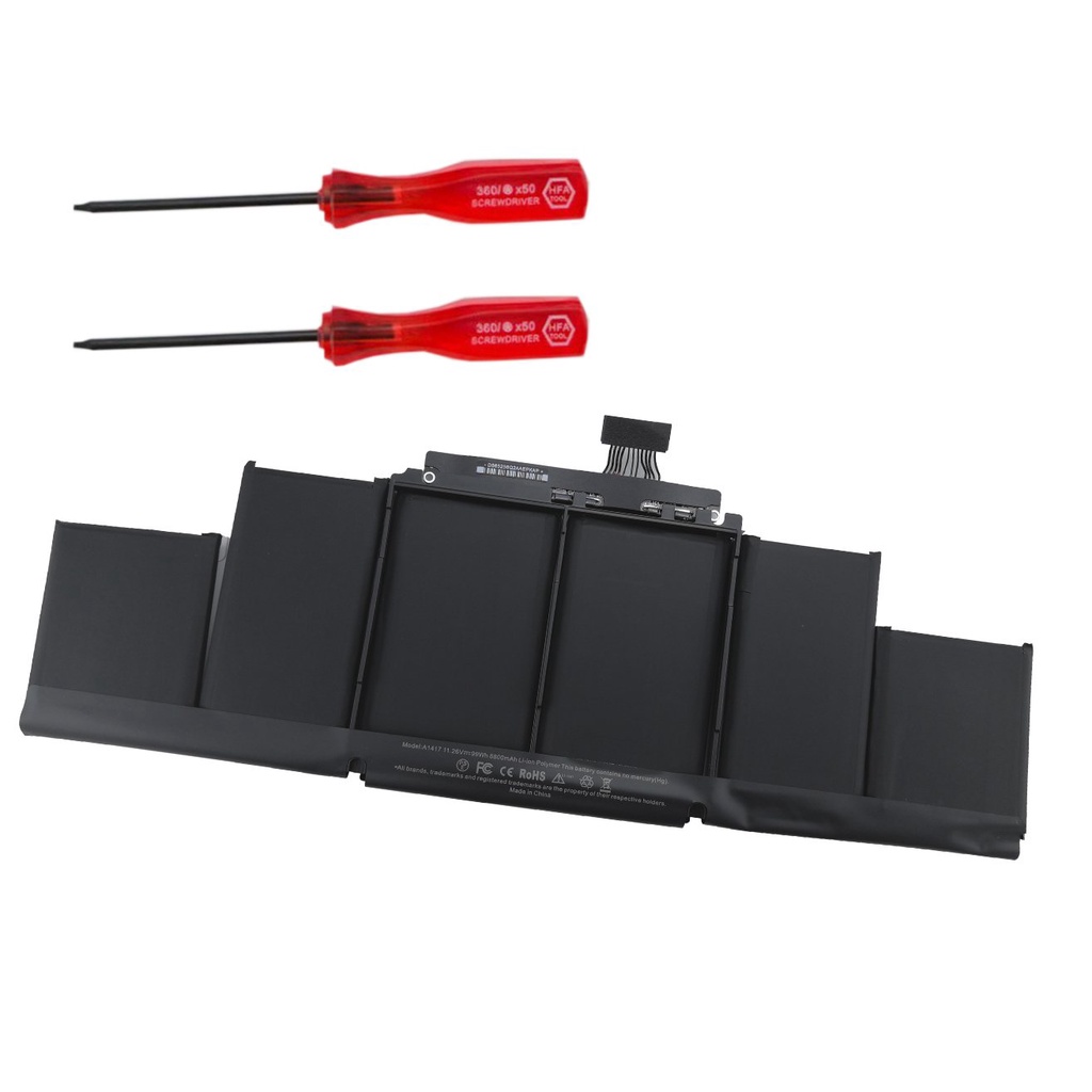 A1417 Laptop Battery for Apple Macbook Pro 101 Retina 15 inch A1398 Mid