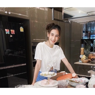 เสื้อครอปคอกลมTopshopรูดหน้าาาา สุดน่ารัก