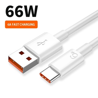 Kaxoe 66W 6A สายชาร์จเร็วมาก USB Type C สายชาร์จข้อมูล สายชาร์จด่วน