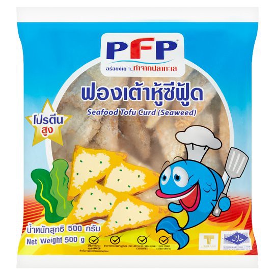 ฟองเต้าหู้ซีฟู้ด 500 กรัม  แบรนด์ดัง PFP