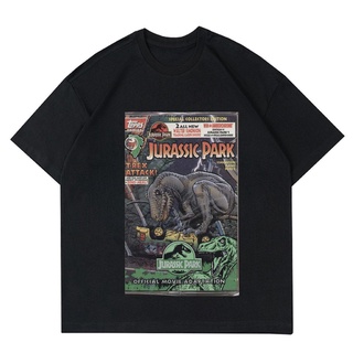 เสื้อยืดคอกลมเสื้อยืด ลาย Jurassic PARK VINTAGE | เสื้อยืด พิมพ์ลายภาพยนตร์ Jurassic PARK VINTAGE | เสื้อผ้าไดโนเสาร์S-5