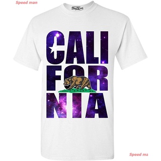 เสื้อยืดครอปตลก ระบายอากาศได้ดี สบายๆ Shop4ever California Galaxy T-Shirt California Shirts Medium White ผู้ชาย คู่รัก ภ