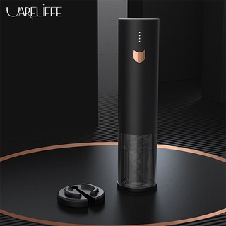 Uareliffe ที่เปิดขวดไวน์ไฟฟ้า อัตโนมัติ พร้อมปุ่มฟอยล์สีทอง ชาร์จเร็ว เตือนแบตเตอรี่ต่ํา อุปกรณ์เสริม สําหรับบาร์