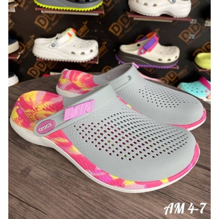 Crocs Lite Ride Clog รองเท้าแตะ แบบลำลอง มาใหม่สุดฮิต ใส่ได้ทุกเพศ มีส่วนลดราคา