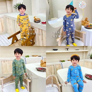 🇹🇭ส่งจากไทย🐊 （4-7year）ผ้าฝ้าย 100%2021 ชุดนอนเด็กผู้ชาย boy pajama🚗