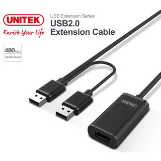 สาย USB จาก UNITEK รุ่น Y-278, Y-279 ต่อยาว 10/20 เมตร สินค้ามีประกัน