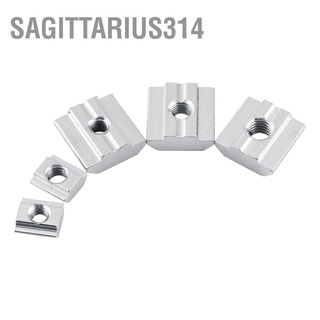 Sagittarius314 น็อตสไลด์ เหล็กคาร์บอน เคลือบนิกเกิล อุปกรณ์เสริม สําหรับโปรไฟล์อลูมิเนียม 50 ชิ้น