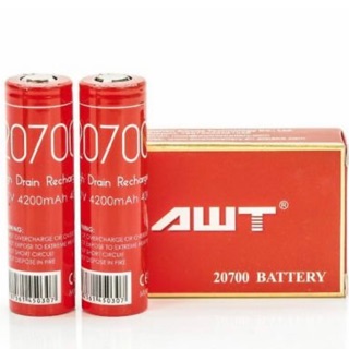 ถ่านชาร์จ AWT 20700 4200mAh 40A ของแท้ 2 ก้อน