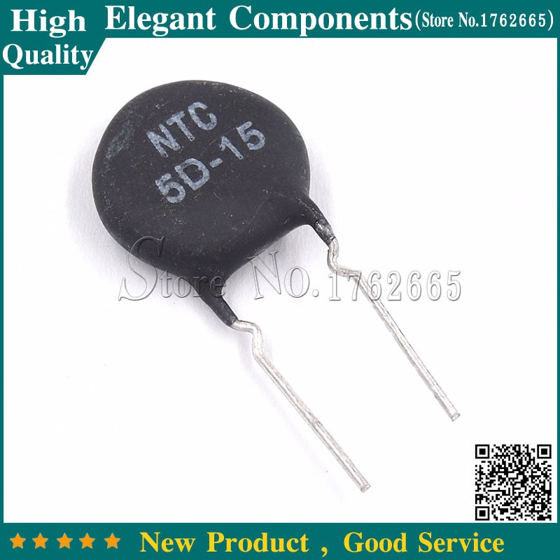 10PCS 5D-15 NTC5D-15 DIP NTC 5D-15 5D15 Thermistor Resistor Free ...