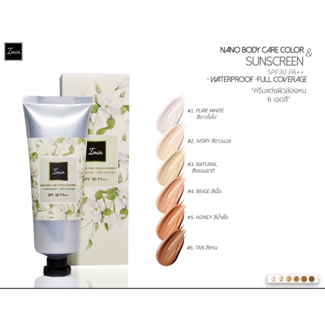 IMIN NANO BODY CARE  COLOR & SUNSCREEN SPF30PA++