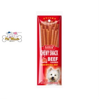 (รสเนื้อ)SLEEKY Chewy Snack Stick (แบบแท่ง) 50g.