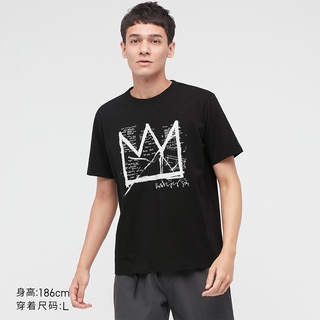 Uniqlo เสื้อยืด คอกลม แขนสั้น พิมพ์ลาย Basquiat สําหรับผู้ชาย ผู้หญิง 440879