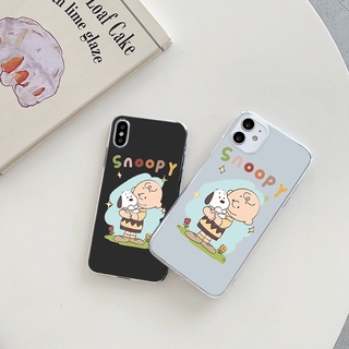 Snoopy Charlie เคสไอโฟน 7 8 7Plus 8plus Se 2020 iPhone 14 13 12 11 pro max cute cartoon case 8พลัส เคส X Xr Xs Max cover