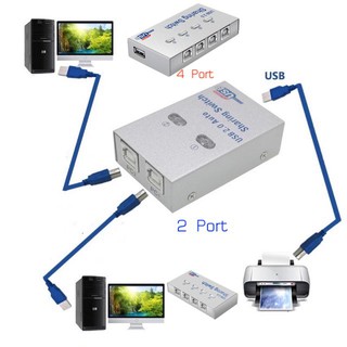 USB HUB USB Sharing SWITCH สำหรับ 2/4 คอมพิวเตอร์แชร์เครื่องพิมพ์รองรับ 2/4 คอมพิวเตอร์แชร์อุปกรณ์ USB 1