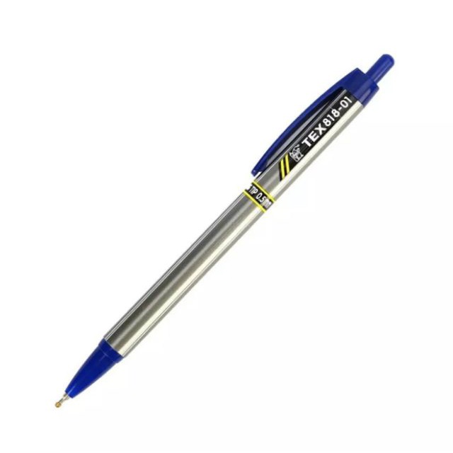 (6ด้าม,12ด้าม)ปากกาลูกลื่น TEX 818-01