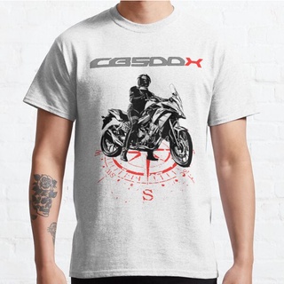 เสื้ Lyzh เสื้อยืด ลาย HONDA CB500X สําหรับ Ghezzi DUCATI HYOSUNG Harris HONDA Derbi BMWS-5XL