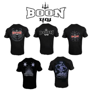 เสื้อเทรนนิ่งสีดำ เสื้อ T- Shirt เสื้อยืดมีแขน Boon Sport T-Shirt