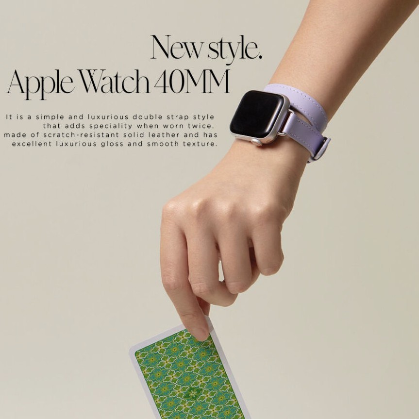 fennec - LEATHER APPLEWATCH 40mm DOUBLE STRAP (4 Color) ของแท้ 100%