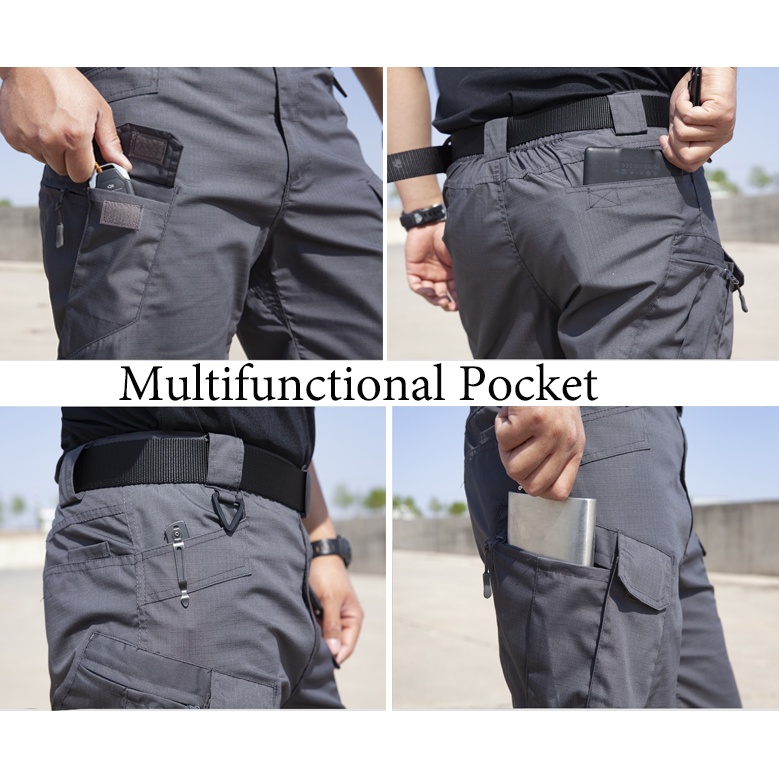 【COD】ZITY กางเกงขาสั้นสินค้าทางยุทธวิธีกันน้ำ Mens Military Army Cargo pants #4
