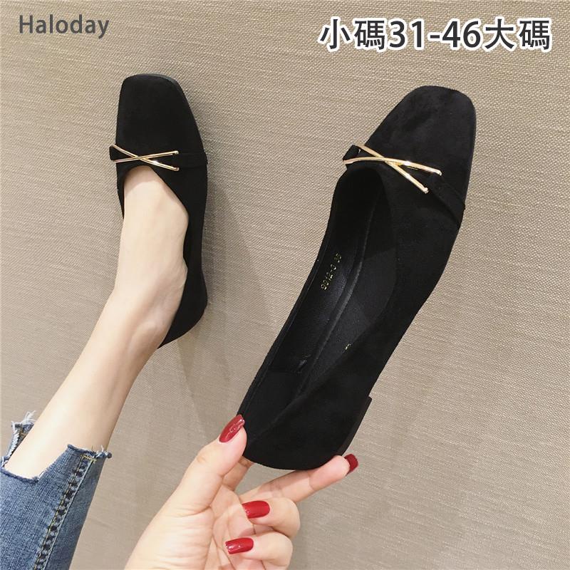 ขนาดใหญ่ (31-46) เดี่ยวรองเท้าผู้หญิงส้นแบนรองเท้าผู้หญิงสีดํา มืออาชีพ ทั้งหมด-จับคู่ แบนรองเท้าผู้หญิงตักรองเท้าขนาดใหญ่ 46 45 44 43 สบายพนักงานออฟฟิศเจ้