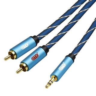 ERTK RCA TO AUX สายแปลง RCA 2 หัวเป็น AUX 3.5mm