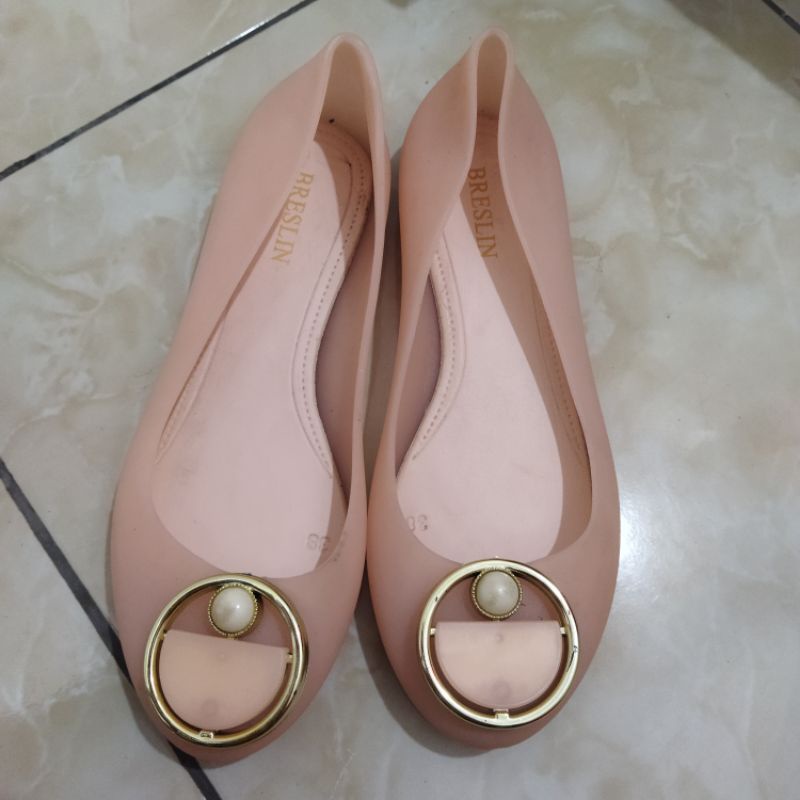 ใหม่ - Willa Ring Import Jelly Flat Shoes Sandals 201