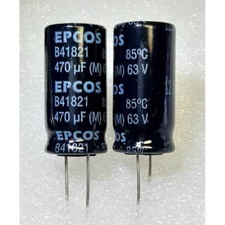 Epcos B41821  470uf 63v 85° capacitor ตัวเก็บประจุ คาปาซิเตอร์