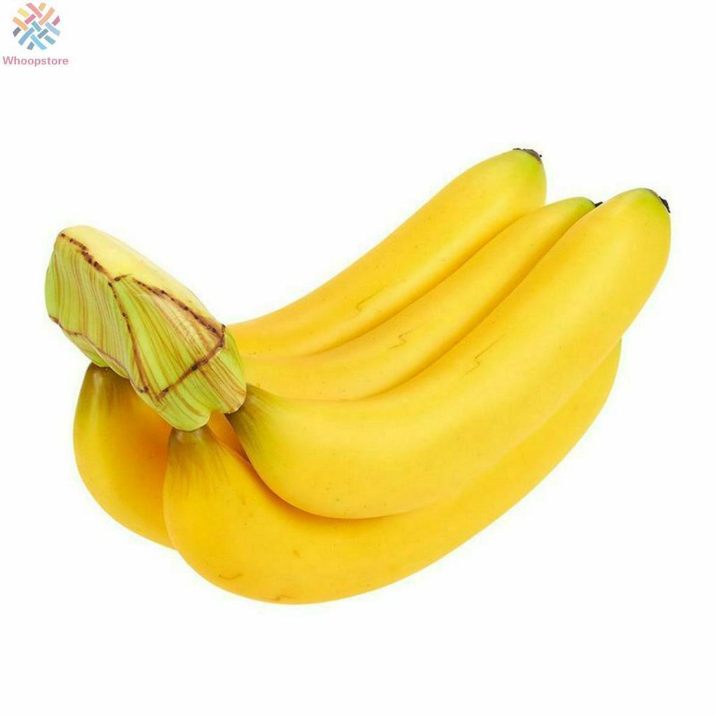กล้วยปลอมพลาสติก กล้วยประดิษฐ์ สีเหลือง สำหรับงานตกแต่ง
