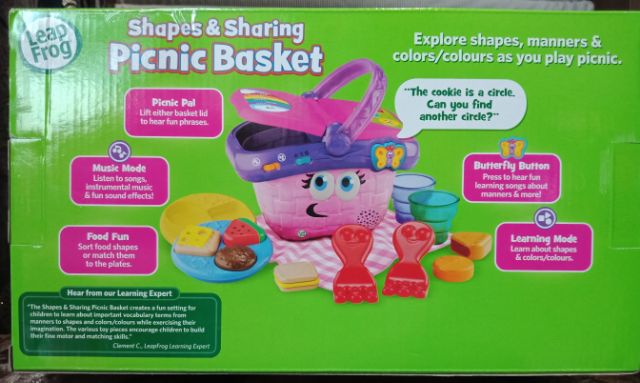 shapes & sharing picnic basket